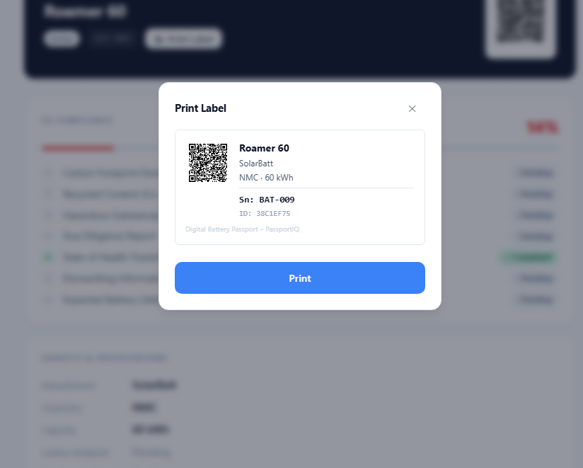 Print Label